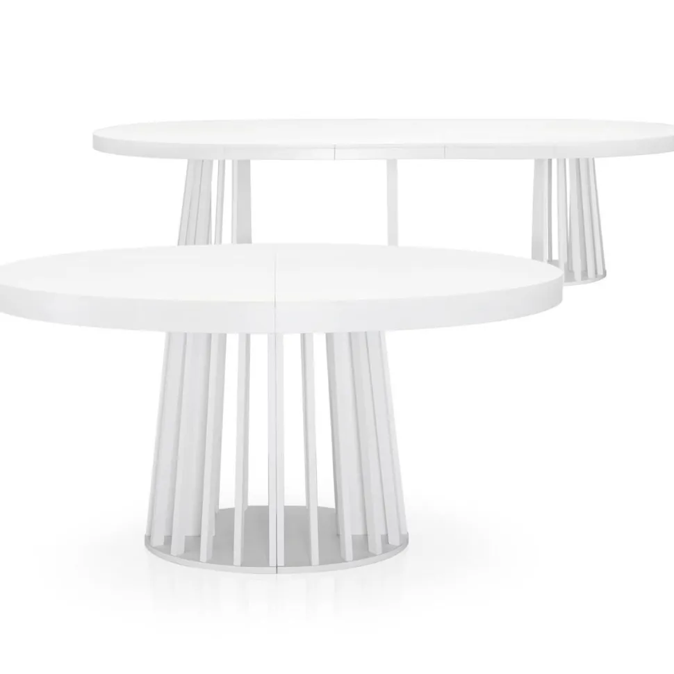 Table ovale extensible Eliza Blanc