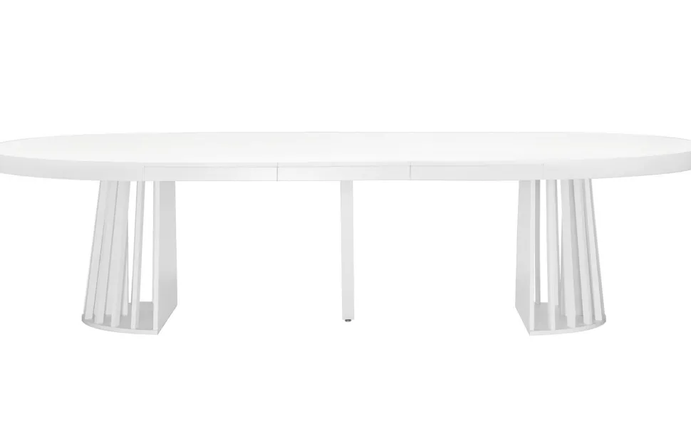 Table ovale extensible Eliza Blanc