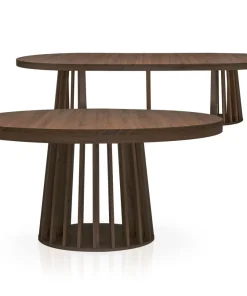 Table ovale extensible Eliza Bois noisette