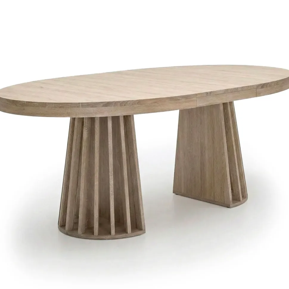 Table ovale extensible Eliza Chêne clair