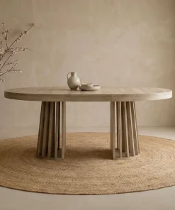 Table ovale extensible Eliza Chêne clair