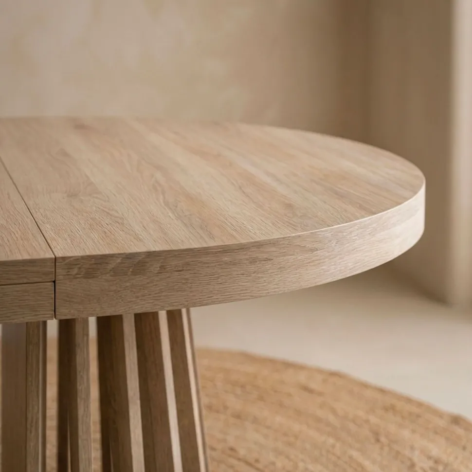 Table ovale extensible Eliza Chêne clair