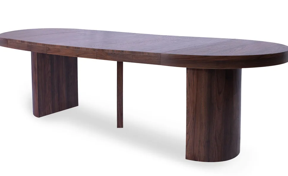 Table ronde extensible 110-260cm Suzie Bois noisette