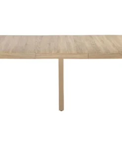 Table ronde extensible Grivery Chêne Clair pieds Noir
