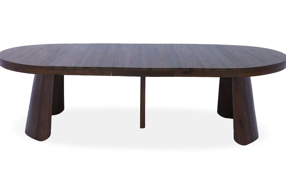Table ronde extensible Henriette Bois noisette