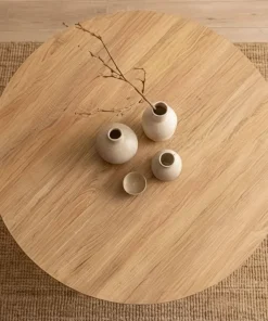 Table ronde extensible Kalipso Chêne Clair