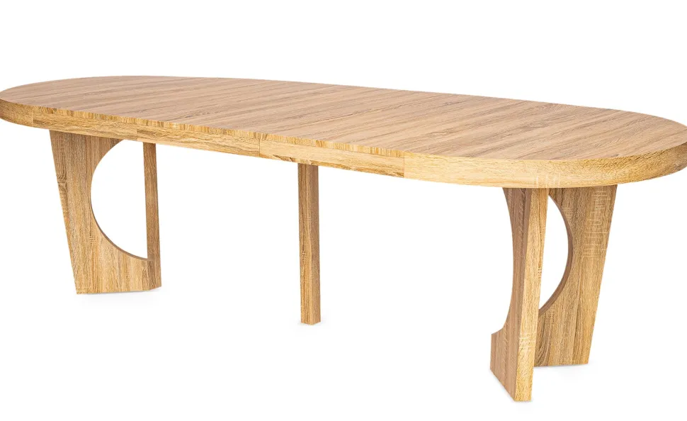 Table ronde extensible Kalipso Chêne Clair