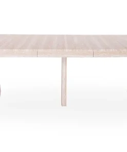Table ronde extensible Lawina L110-260cm avec pieds design Effet travertin Beige