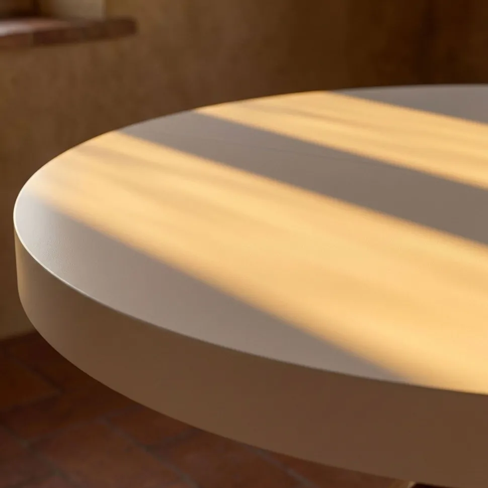 Table ronde extensible Myriade Blanc