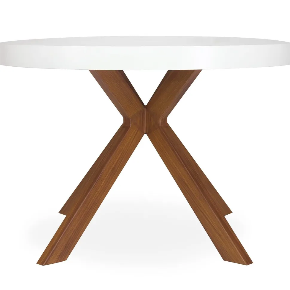 Table ronde extensible Myriade Blanc