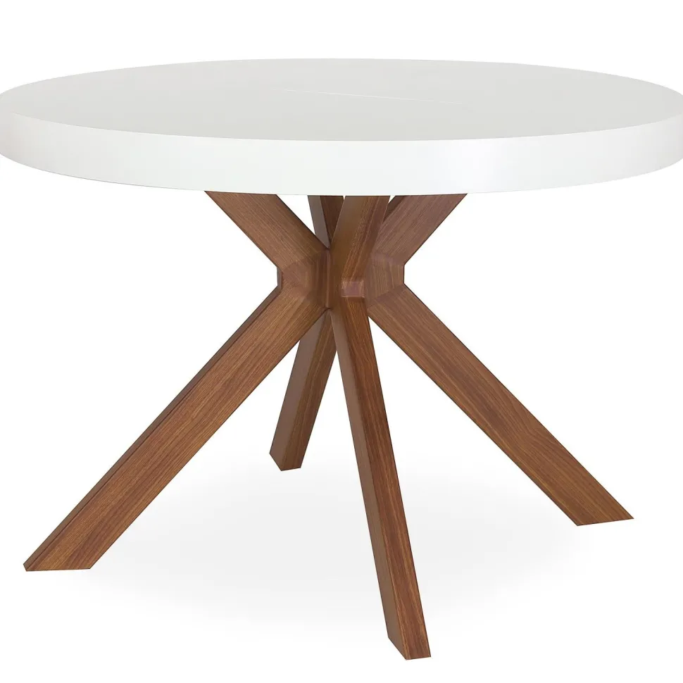 Table ronde extensible Myriade Blanc