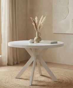 Table ronde extensible Myriade Blanc