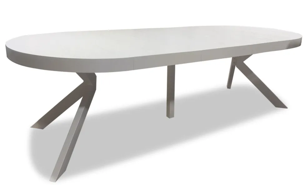 Table ronde extensible Myriade Blanc