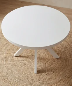 Table ronde extensible Myriade Blanc