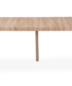 Table ronde extensible Myriade Noir et Chêne Clair