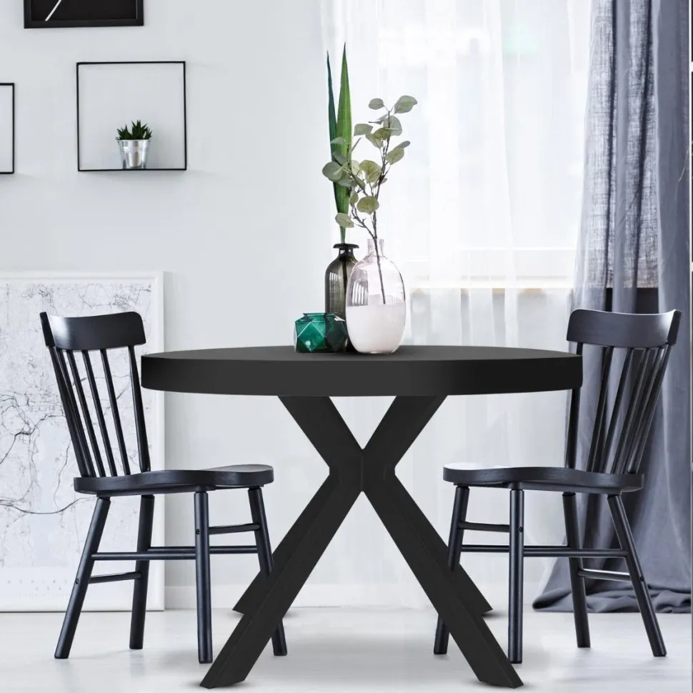Table ronde extensible Myriade All Black