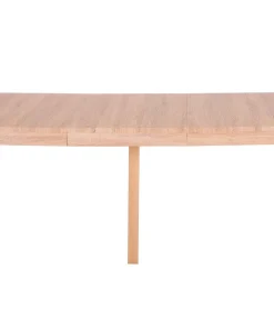 Table ronde extensible Soare Chêne Clair pieds Or