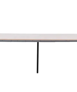 Table ronde style japandi extensible 310cm Tulipa rallonges intégrées Bois clair