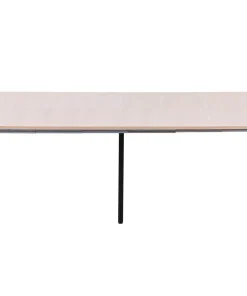 Table ronde style japandi extensible 310cm Tulipa rallonges intégrées Bois clair