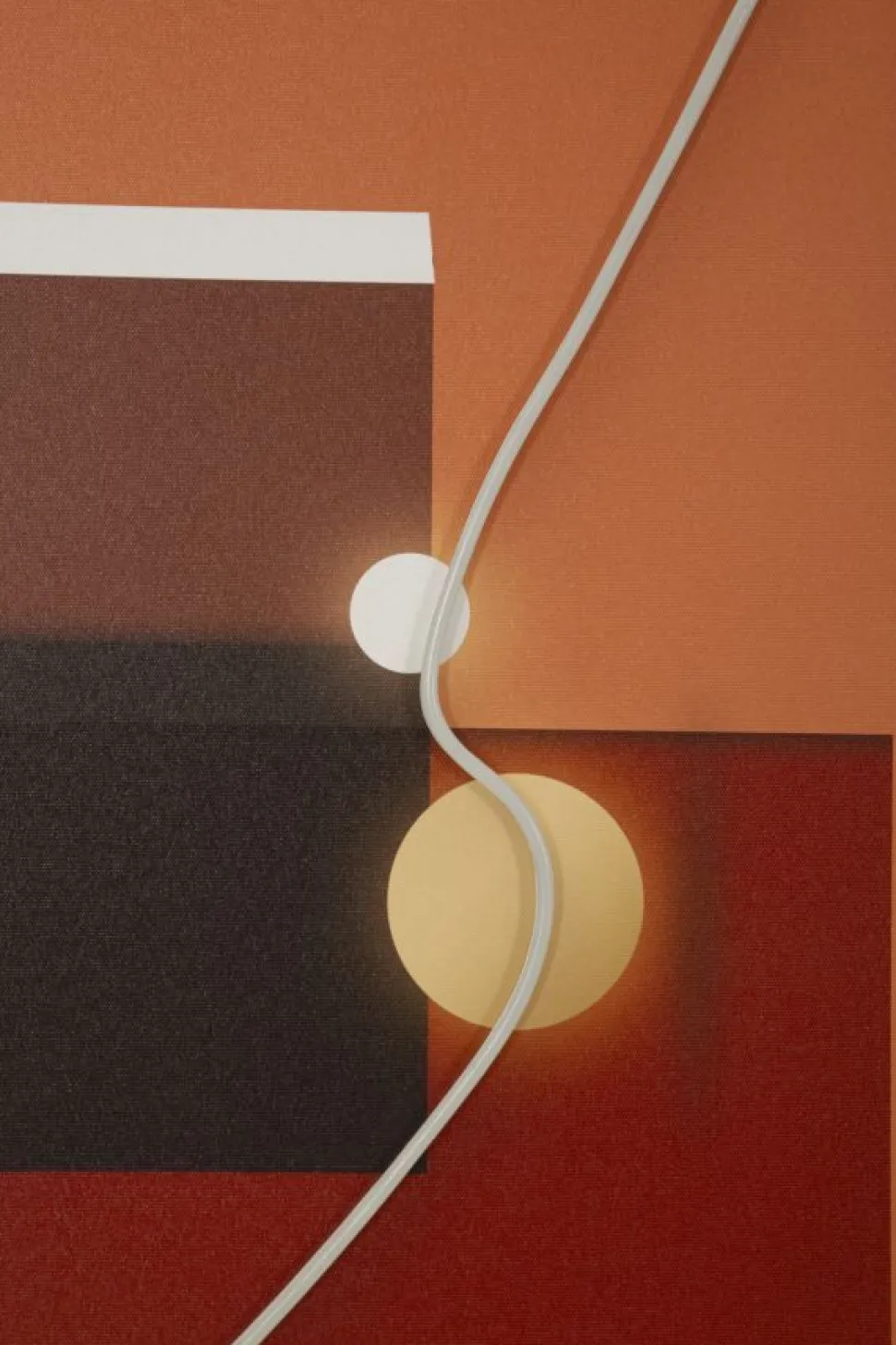 Tableau abstrait avec LED décoratif