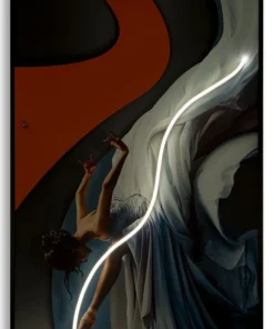 Tableau danseuse LED tridimensionnel 60x90 cm