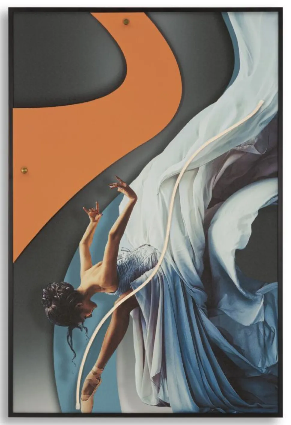 Tableau danseuse LED tridimensionnel 60x90 cm