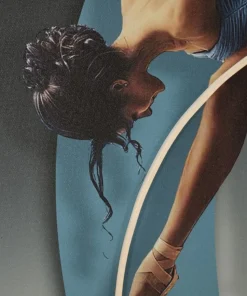 Tableau danseuse LED tridimensionnel 60x90 cm