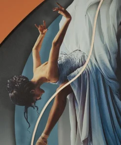 Tableau danseuse LED tridimensionnel 60x90 cm