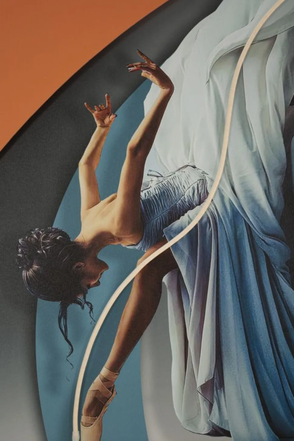 Tableau danseuse LED tridimensionnel 60x90 cm