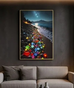 Tableau impressions sur toile couleurs laquées cadre 60x90