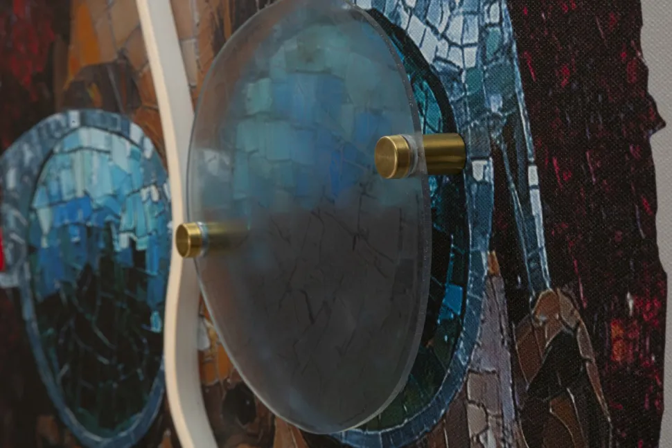 Tableau mural 3D LED Afro Multi-couleurs