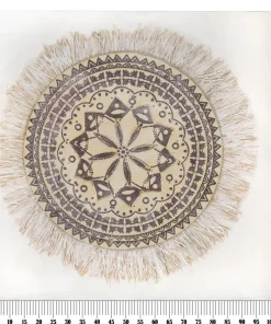Tableau mural Malind Motifs géométriques Décorations en relief Bois massif Marron