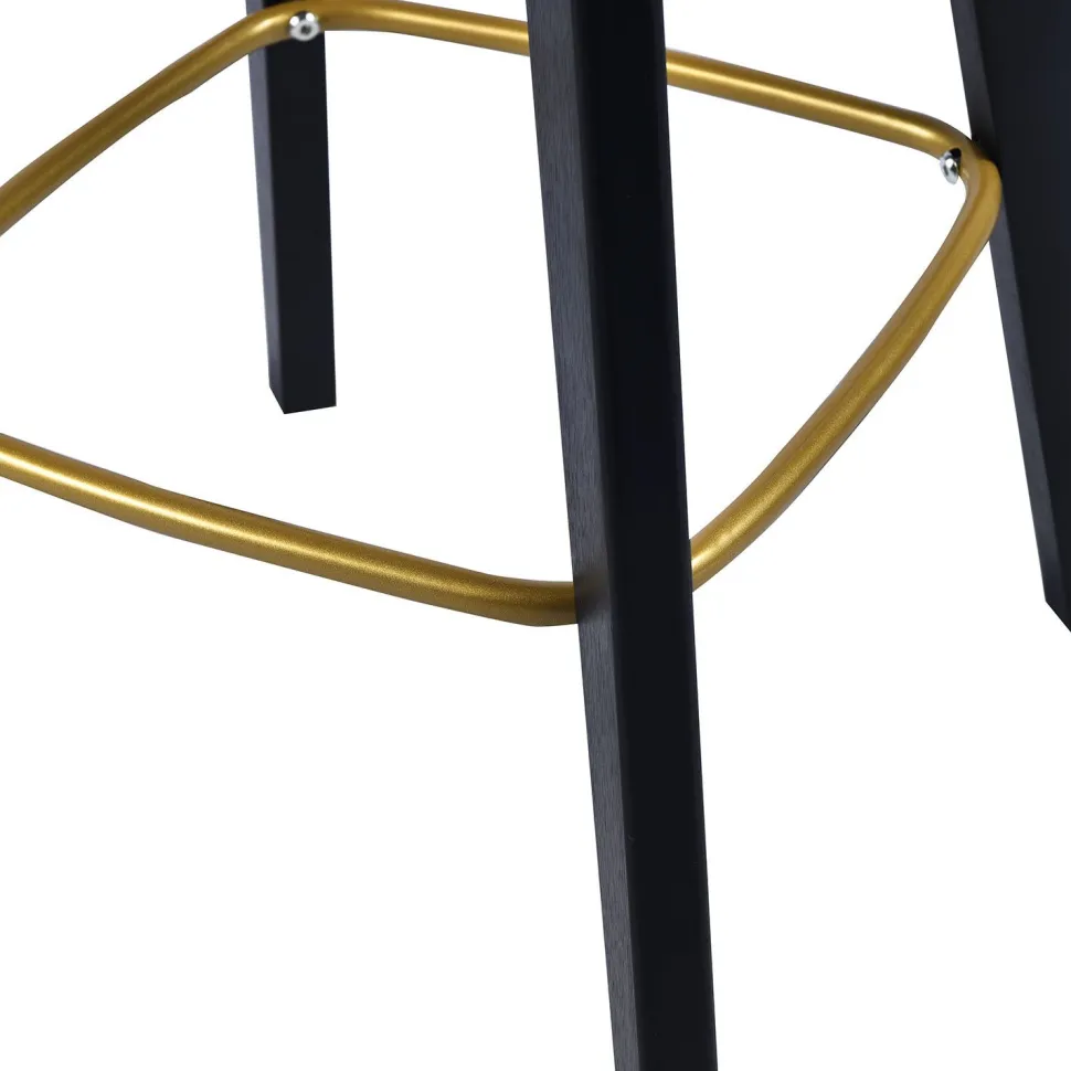 Tabouret de bar Yokori en cannage et Bambou Noir