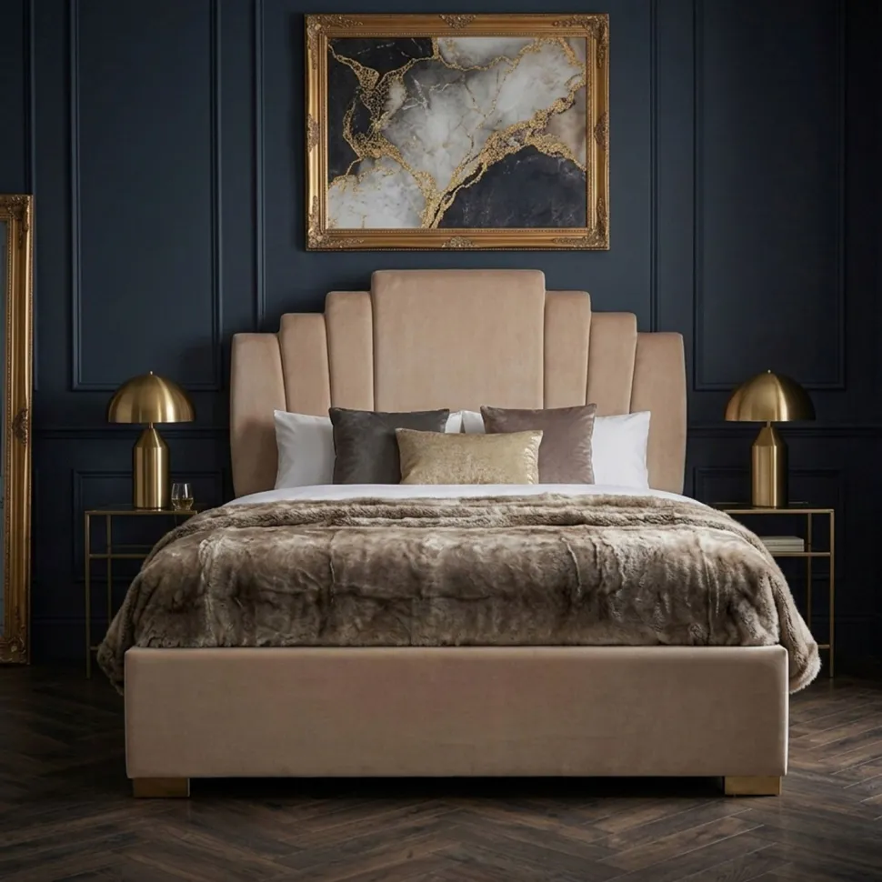 Tête de lit Arena 160 cm Velours Taupe