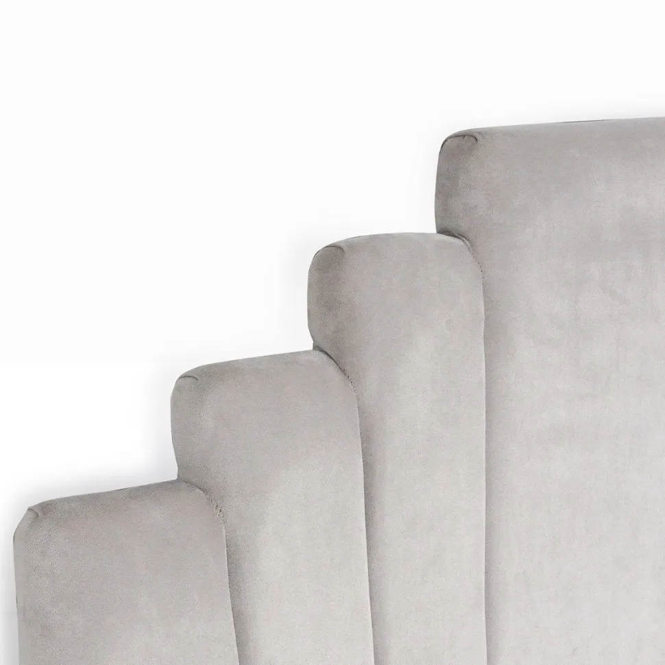 Tête de lit Arena 180 cm Velours Argent