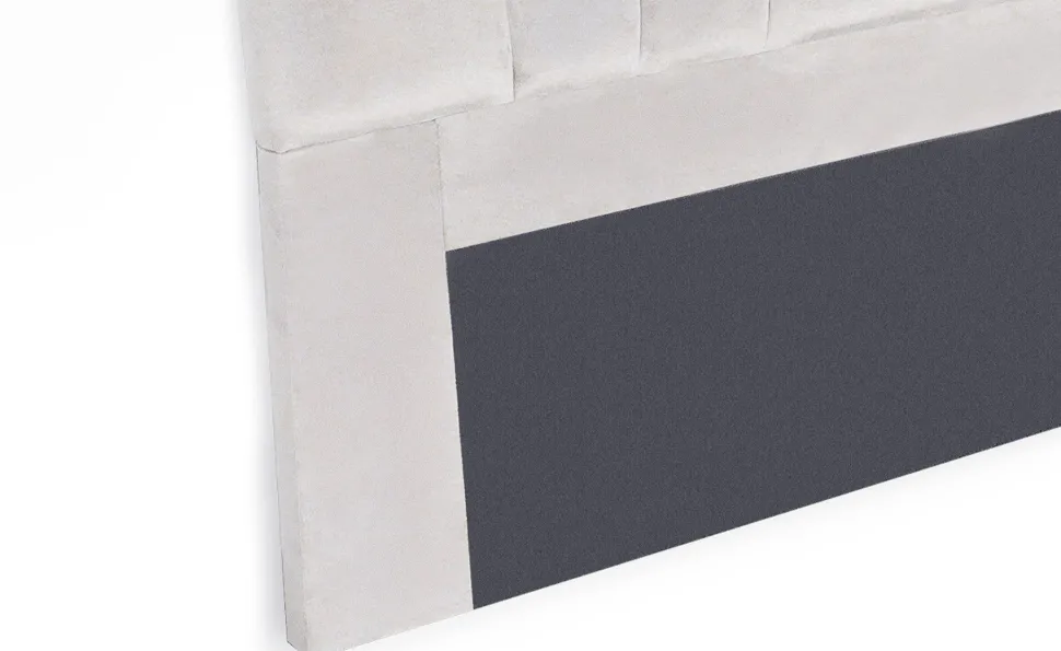 Tête de lit Arena 180 cm Velours Argent