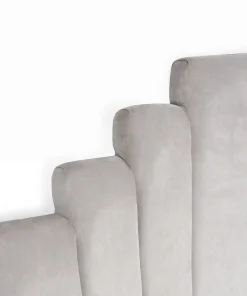 Tête de lit Arena 160 cm Velours Argent