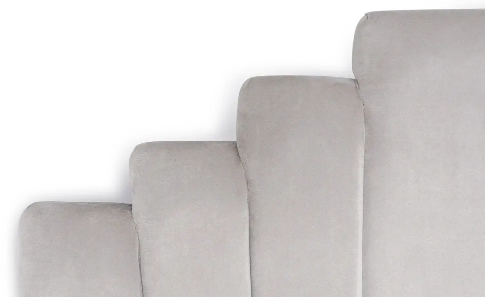 Tête de lit Arena 160 cm Velours Argent