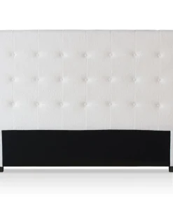 Tête de lit capitonnée Luxor 160cm Tissu bouclette Crème