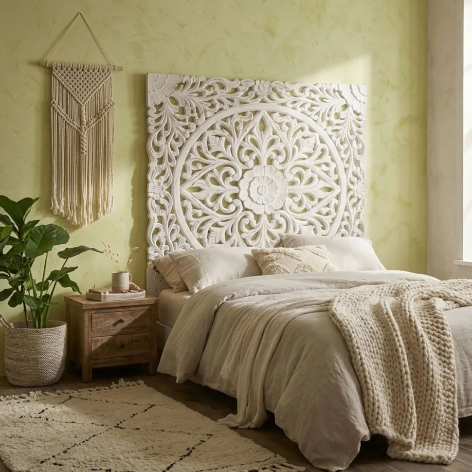 Tête de lit Flora 140cm Bois Blanc