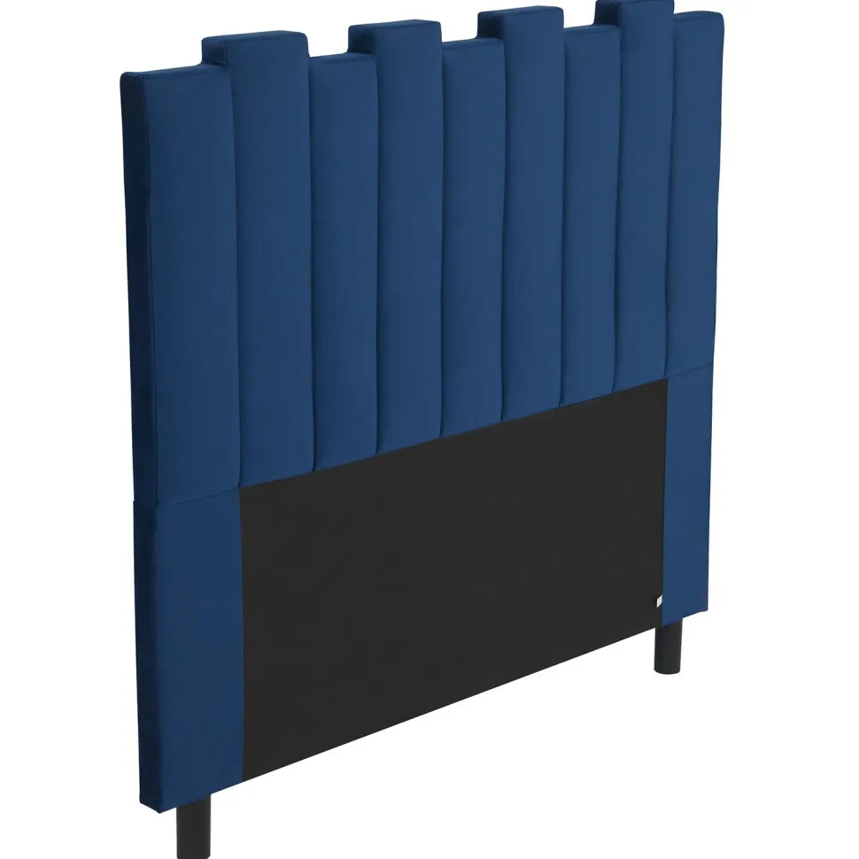 Tête de lit Lucky 140 cm Velours Bleu