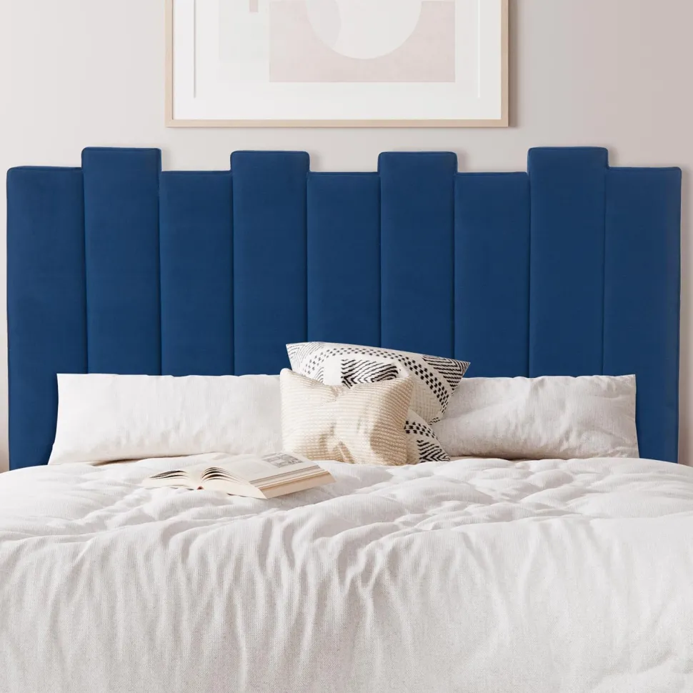 Tête de lit Lucky 140 cm Velours Bleu