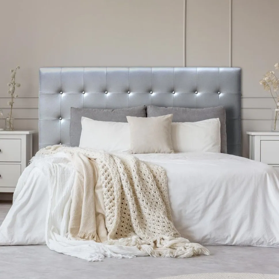 Tête de lit Luxor 180cm Argent