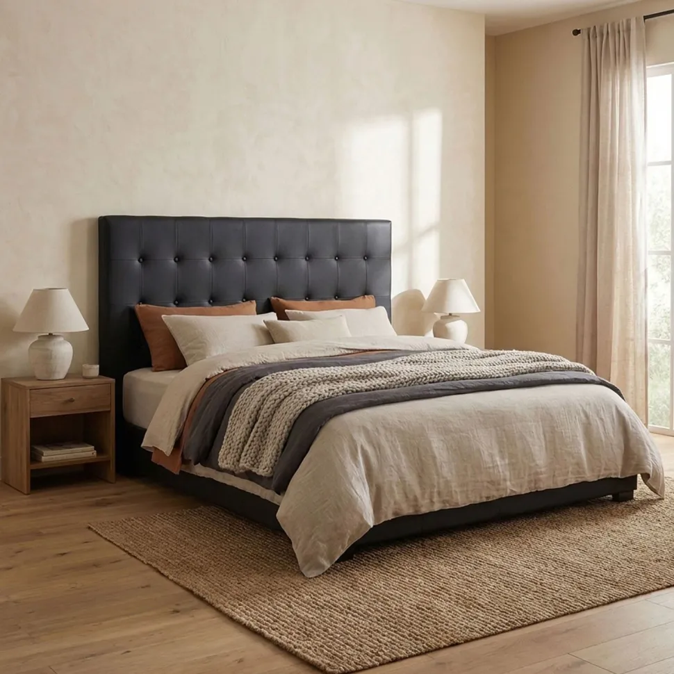 Tête de lit Luxor 180cm Noir