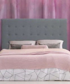 Tête de lit Luxor 160cm Tissu Gris