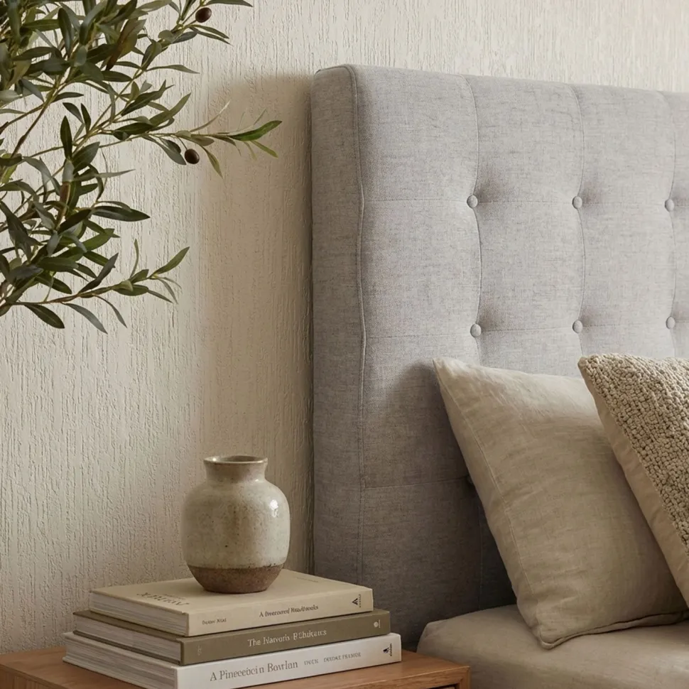 Tête de lit Luxor 160cm Tissu Beige