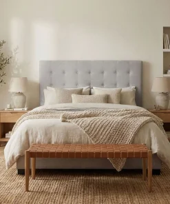 Tête de lit Luxor 160cm Tissu Beige