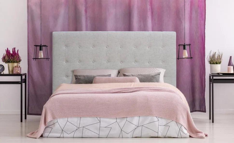 Tête de lit Luxor 180cm Tissu Beige
