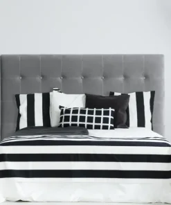 Tête de lit Luxor 180cm Velours Argent