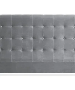 Tête de lit Luxor 180cm Velours Argent